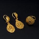 مجموعة مجوهرات بإلهام أوراق الشجر إكسسوارات أنيقة مستوحاة من الطبيعة لكل مناسبة