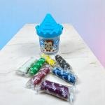 مجموعة دلو القلعة لعجينة الصلصال طين ملون مع مقبض حمل