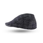 قبعة نيوزبوي آيفي الكلاسيكية من مزيج الصوف بنمط متعرج من التويد