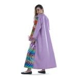 بشت نسائي بنقوش ملونة