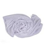 شيلة شيفون مع قطن - أبيض