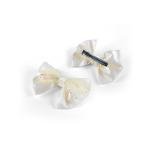 مشابك شعر بتصميم زهوروشريط إكسسوار شعر جميل وأنيق