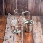 إبريق شاي مع مصفاة وغطاء من الستانليس ستيل – 550 مل