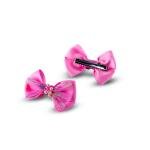 مشبك شعر على شكل فيونكة للبنات مع الجليتر واللؤلؤ لمسة من الأناقة لكل مناسبة