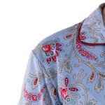 طقم بيجامة ستان بنقشة بيزلي ناعم، مريح وأنيق