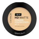 كاتريس بودرة أساس مات HD تدوم 18 ساعة – اللون 015N | خفيفة، مقاومة للزيوت وتدوم طويلاً