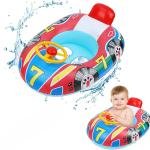 عوامة سباحة للأطفال على شكل سيارة مع عجلة قيادة – متعة آمنة في الماء