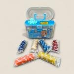 طقم صلصال بـ 18 لون صندوق تخزين بتصميم الأرنب مع قوالب وأدوات متعة الإبداع للأطفال