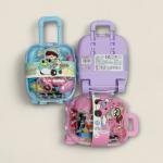 مجموعة عجينة اللعب الإبداعية للأطفال بحقيبة سفر على شكل طائرة 14 لونا مع قوالب ممتعة