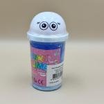 علبة سلايم سوبر بغطاء شخصية كرتونية سلايم مطاطي، ناعم، وممتع للعب الحسي