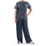 طقم ملابس منزلية بنقشة مضلعة تطريز على الصدر وقصة مريحة راحة وأناقة في كل لحظة