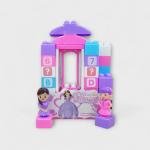 مجموعة مكعبات قلعة الأميرة مع دمى