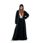 عباية بطبقتين من قماش ساتان فاخر