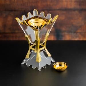 مبخرة أكريليك وذهبية