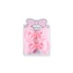 مشبك شعر مزدوج الطبقات مع فيونكة صغيرة لمسة من الأناقة والمرح