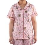 طقم بيجامة ستان بنقشة بيزلي ناعم، مريح وأنيق