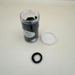 رابطات شعر سوداء فائقة المرونة أشرطة قماشية ناعمة داخل علبة شفافة