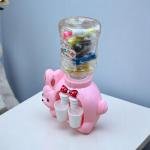 مجموعة صلصال الأرنب الموزع – طقم صلصال بتصميم مبرد الماء مع أكواب ولفائف ملونة