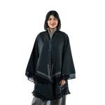 كارديجان أنيقة بطبقات على طراز كيمونو مع خطوط أنيقة