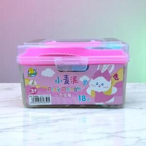 مجموعة معجون التشكيل بتصميم الأرنب تأتي مع 18 لونا نابضا بالحيوية