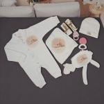 طقم هدايا للمولودة الجديدة داخل صندوق أنيق الهدية المثالية للمواليد