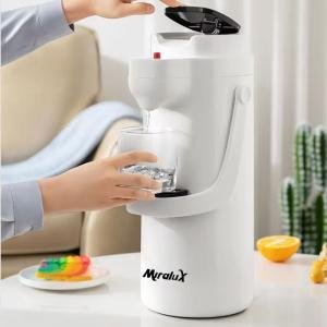 خزان سائل بمصباح سكب سهل ومقبض حمل التخزين النظيف بدون فوضى - ابيض