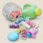 طقم صلصال على شكل إبريق ري 12 عبوة ملونة من العجينة الطرية