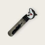 أنبوب فقاعات بتصميم سمكة القرش مصباح LED حسي للأطفال، إضاءة مهدئة مع أسماك عائمة