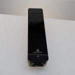 كيوب أروما موزع عطر برج تصميم رفيع باللون الأسود موزع رائحة عصري بتقنية الموجات فوق الصوتية