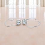 مجموعة مشابك الشعر المصغرة عبوة من 12 مشبك فك أكريليك شفاف على بطاقة