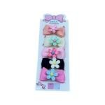 ربطات شعر مرنة بتصميم أزهار – 6 قطع