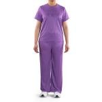 مجموعة ملابس نوم مضلعة قابلة للتمدد وخفيفة الوزن