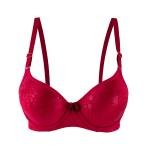 حمالة صدر مبطنة بسلك دعم ونسيج ساتان بنقشة جلد الأفعى مع لمسة فيونكة