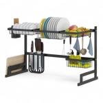 رف مطبخ متعدد الأغراض فوق الحوض