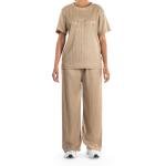 مجموعة ملابس نوم مضلعة قابلة للتمدد وخفيفة الوزن