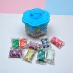 مجموعة عجينة اللعب للأميرات 12 لونا من الصلصال الطري للأطفال لعبة إبداعية للفنون والحرف