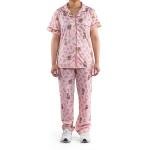 طقم بيجامة ستان بنقشة بيزلي ناعم، مريح وأنيق
