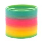 لعبة لفائف زنبركية بألوان قوس قزح