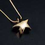 مجموعة قلادة و أقراط نجوم ثلاثية الأبعاد إطلالة أنيقة وجذابة