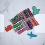 مجموعة دلو العجين الأزرق الدب والأرنب اللطيف 18 لونا مع قوالب ممتعة