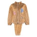 بيجاما نسائية مطرزة بنجمة وقلب مجموعة نوم فروي مريحة للاسترخاء