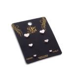 مجموعة أقراط قلب بسيطة وأنيقة خفيفة الوزن ومناسبة للارتداء اليومي