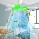 مروحة سقف بشكل U مع ضوء وتحكم عن بعد