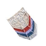 سراويل داخلية قطنية بطبعات جذابة بخصر متوسط مجموعة من 5 قطع بألوان متعددة