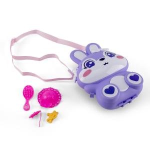 حقيبة بتصميم أرنب مع إكسسوارات الجمال