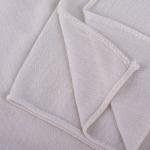 شيلة شيفون وقطن بحواف دقيقة الخياطة - بيج فاتح