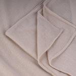 شيلة من القطن والشيفون مع حواف بخياطة دقيقة - بيج داكن