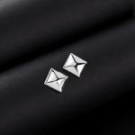 Geometric Pyramid Stud Earrings