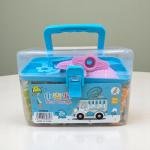 مجسم شاحنة الآيس كريم  مجموعة عجين اللعب 24 لون للاطفال