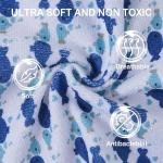 منشفة للاستحمام والوجه للأطفال – ناعمة جداً وقابلة لإعادة الاستخدام – عبوة من 24 قطع